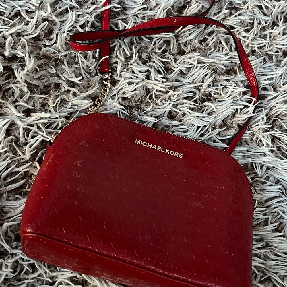 Michael Kors Red Crossbody Bag